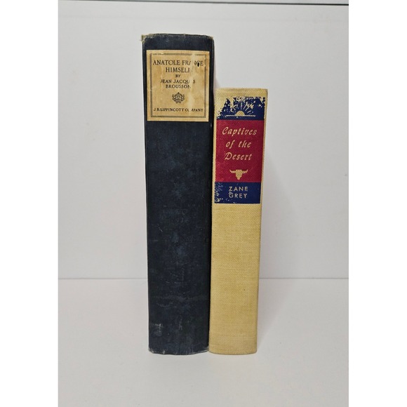 Anatole France Himself Captives Desert Vintage Antique Books Lot Collectible - Picture 1 of 5